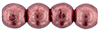 Round Beads 3mm (loose)  : ColorTrends: Saturated Metallic Valiant Poppy