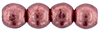 Round Beads 3mm (loose) : ColorTrends: Saturated Metallic Valiant Poppy