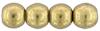 Round Beads 3mm (loose)  : ColorTrends: Saturated Metallic Ceylon Yellow