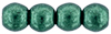 Round Beads 3mm (loose) : ColorTrends: Saturated Metallic Martini Olive