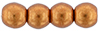 Round Beads 3mm (loose)  : ColorTrends: Saturated Metallic Russet Orange