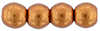 Round Beads 3mm (loose) : ColorTrends: Saturated Metallic Russet Orange