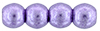 Round Beads 3mm (loose) : ColorTrends: Saturated Metallic Crocus Petal