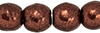 Round Beads 3mm (loose) : ColorTrends: Saturated Metallic Chicory Coffee