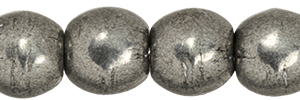 Round Beads 3mm (loose) : ColorTrends: Saturated Metallic Frost Gray