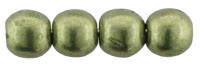 Round Beads 3mm (loose) : ColorTrends: Sueded Gold Fern