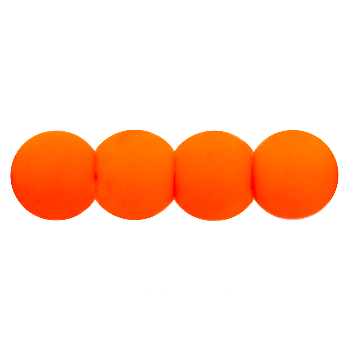 Round Beads 3mm : Neon Orange