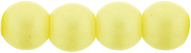 Round Beads 3mm (loose) : Powdery - Pastel Yellow