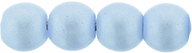 Round Beads 3mm (loose) : Powdery - Pastel Blue
