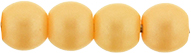 Round Beads 3mm (loose) : Powdery - Pastel Orange
