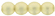 Round Beads 3mm (loose) : Powdery - Light Gold