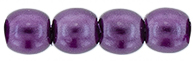 Round Beads 3mm (loose) : Transparent Pearl - Grape