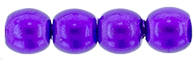 Round Beads 3mm (loose) : Transparent Pearl - Violet