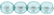 Round Beads 3mm (loose) : Transparent Pearl - Seafoam