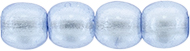 Round Beads 3mm (loose) : Transparent Pearl - Light Sky