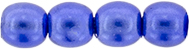 Round Beads 3mm (loose) : Transparent Pearl - French Blue
