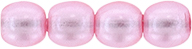 Round Beads 3mm (loose) : Transparent Pearl - Flamingo