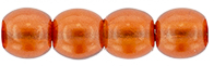 Round Beads 3mm (loose) : Transparent Pearl - Cantaloupe