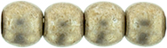 Round Beads 3mm (loose) : ColorTrends: Saturated Metallic Hazelnut
