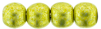 Round Beads 3mm (loose) : ColorTrends: Saturated Metallic Primrose Yellow