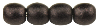 Round Beads 3mm (loose) : Metallic Suede - Dk Plum
