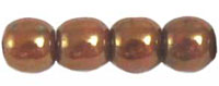 Round Beads 3mm (loose) : Luster - Opaque Rose/Gold Topaz