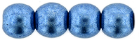 Round Beads 4mm (loose) : ColorTrends: Saturated Metallic Little Boy Blue