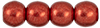 Round Beads 4mm (loose) : ColorTrends: Saturated Metallic Cherry Tomato