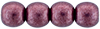 Round Beads 4mm (loose)  : ColorTrends: Saturated Metallic Red Pear
