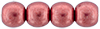 Round Beads 4mm (loose)  : ColorTrends: Saturated Metallic Valiant Poppy