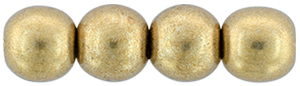 Round Beads 4mm (loose)  : ColorTrends: Saturated Metallic Ceylon Yellow