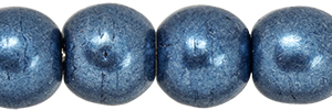 Round Beads 4mm (loose) : ColorTrends: Saturated Metallic Bluestone