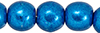 Round Beads 4mm (loose) : ColorTrends: Saturated Metallic Galaxy Blue