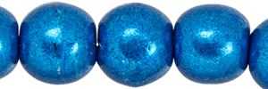 Round Beads 4mm (loose) : ColorTrends: Saturated Metallic Galaxy Blue