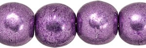 Round Beads 4mm (loose) : ColorTrends: Saturated Metallic Grapeade