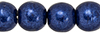 Round Beads 4mm (loose) : ColorTrends: Saturated Metallic Evening Blue