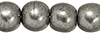 Round Beads 4mm (loose) : ColorTrends: Saturated Metallic Frost Gray