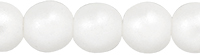Round Beads 4mm (loose) : Pearl Coat - Snow