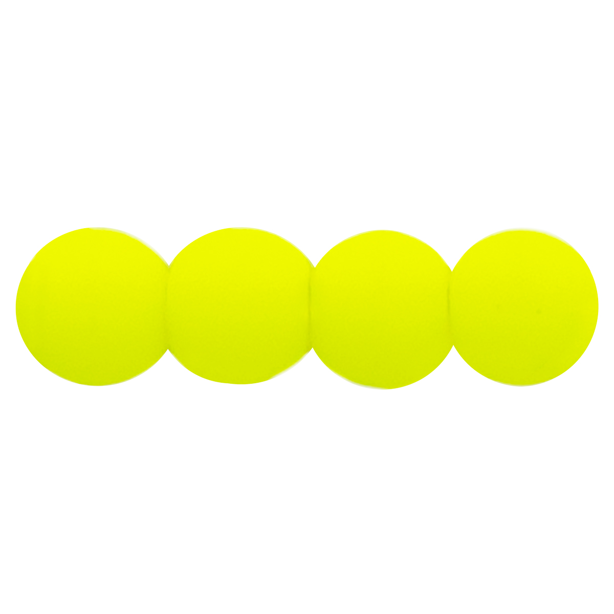 Round Beads 4mm : Neon Yellow