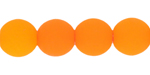 Round Beads 4mm : Neon Orange