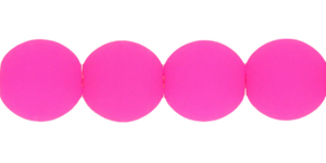 Round Beads 4mm : Neon Pink