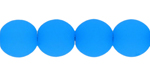 Round Beads 4mm : Neon Electric Blue