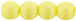 Round Beads 4mm (loose) : Powdery - Pastel Yellow