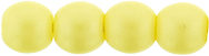 Round Beads 4mm (loose) : Powdery - Pastel Yellow