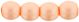 Round Beads 4mm (loose) : Powdery - Pastel Peach