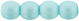 Round Beads 4mm (loose) : Powdery - Pastel Turquoise