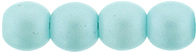 Round Beads 4mm (loose) : Powdery - Pastel Turquoise