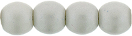 Round Beads 4mm (loose) : Powdery - Pastel Gray