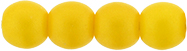 Round Beads 4mm (loose) : Powdery - Sunflower