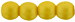 Round Beads 4mm (loose) : Powdery - Yellow